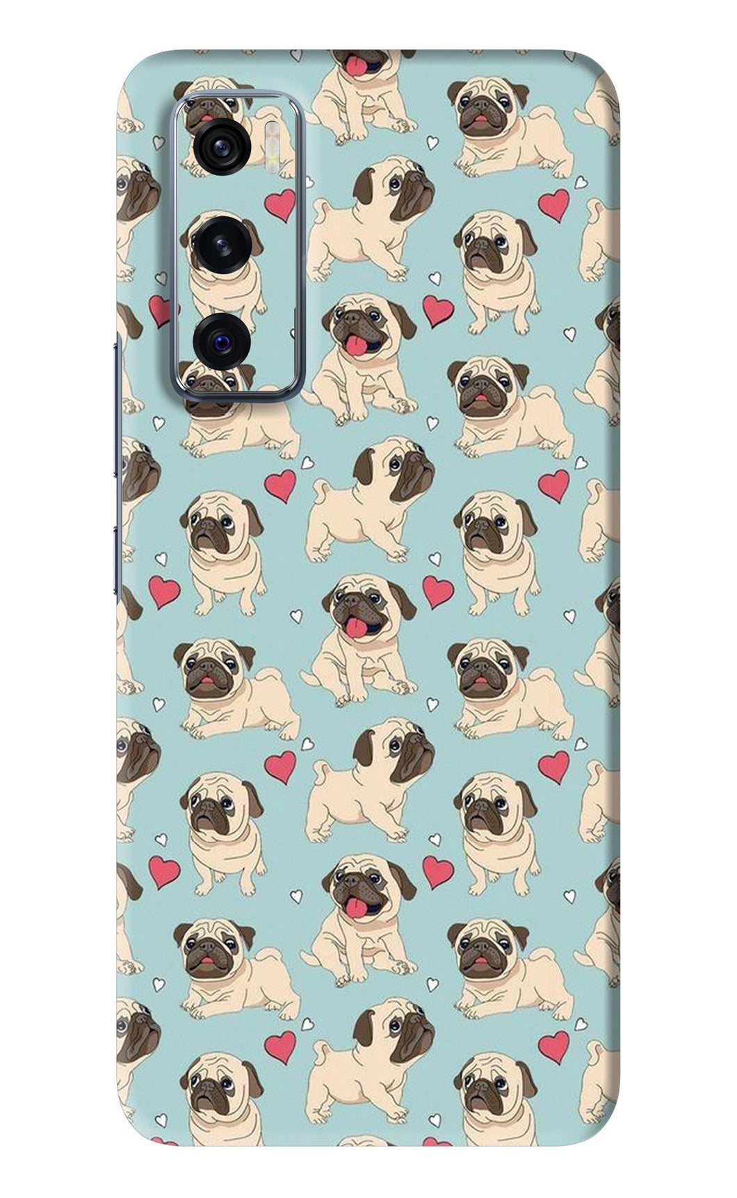 Pug Dog Vivo V20 SE Back Skin Wrap