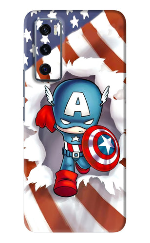Captain America Vivo V20 SE Back Skin Wrap