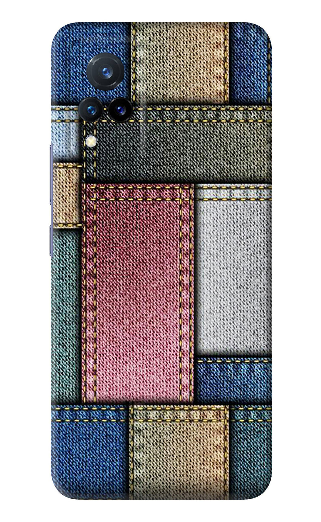 Multicolor Jeans Vivo V21 Back Skin Wrap