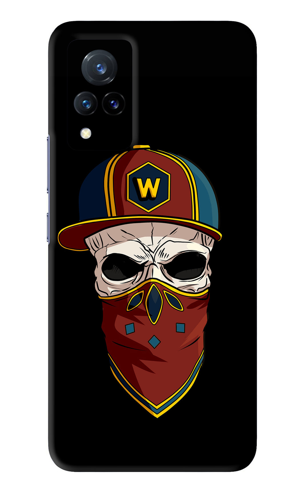 Skull Vivo V21 Back Skin Wrap