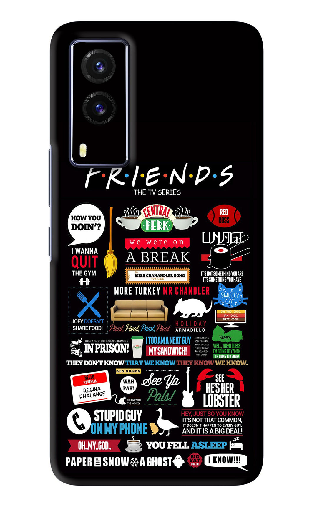 FRIENDS Vivo V21E Back Skin Wrap