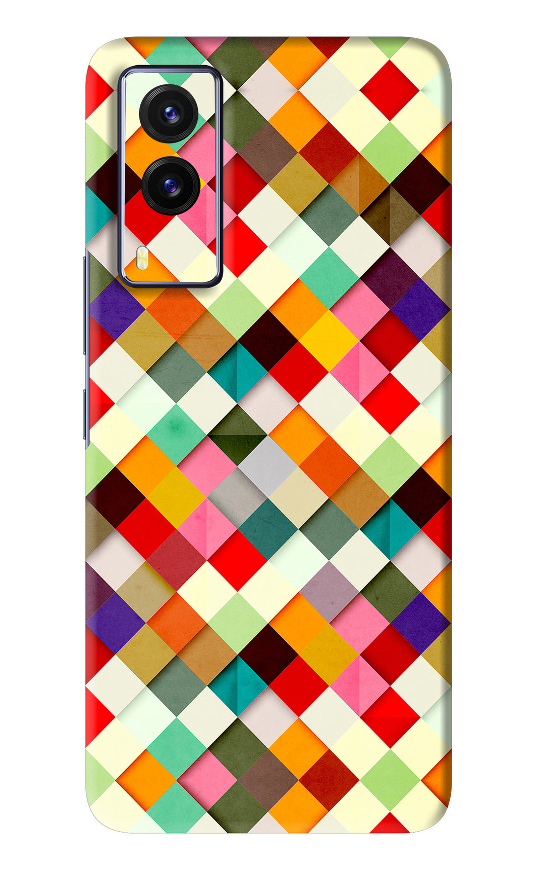 Geometric Abstract Colorful Vivo V21E Back Skin Wrap