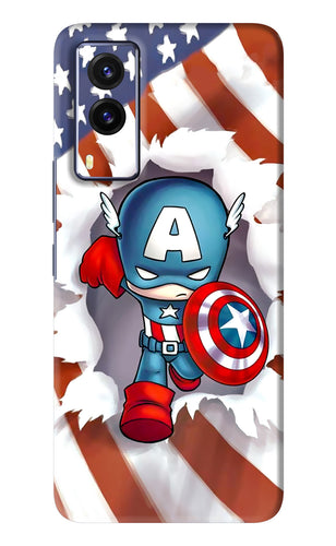 Captain America Vivo V21E Back Skin Wrap