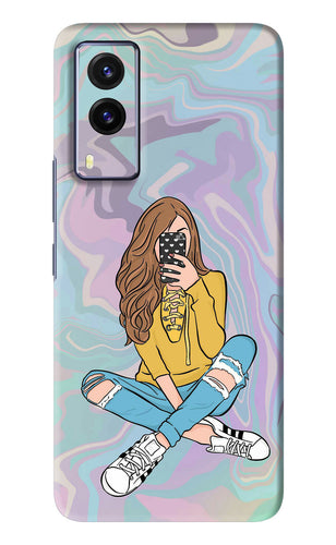 Selfie Girl Vivo V21E Back Skin Wrap