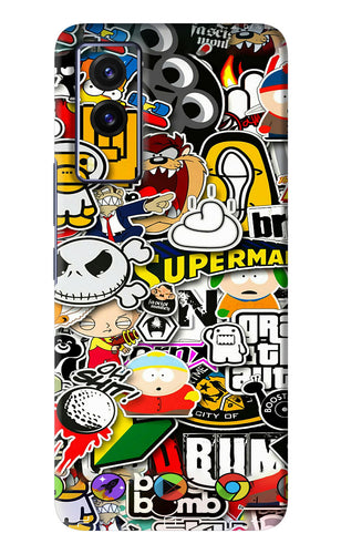 Sticker Bomb Vivo V21E Back Skin Wrap