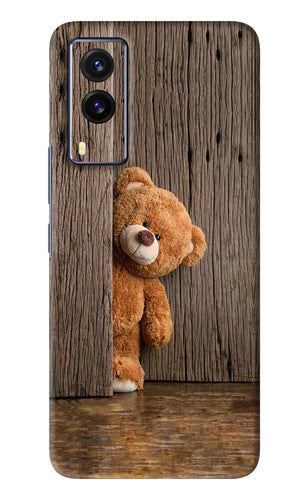 Teddy Wooden Vivo V21E Back Skin Wrap