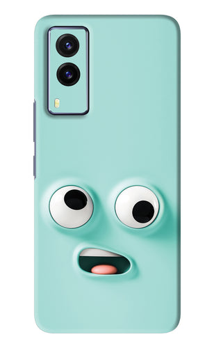 Silly Face Cartoon Vivo V21E Back Skin Wrap