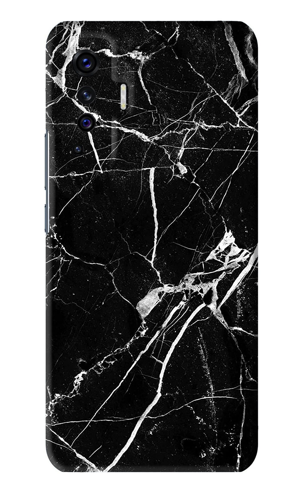 Black Marble Texture 2 Vivo X50 Back Skin Wrap
