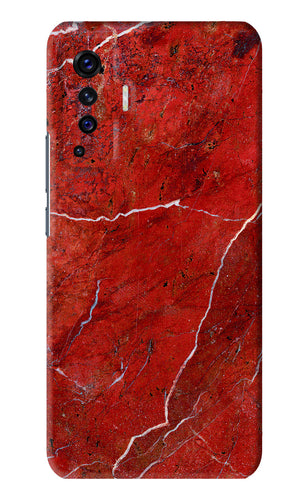 Red Marble Design Vivo X50 Back Skin Wrap