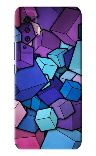 Cubic Abstract Vivo X50 Back Skin Wrap
