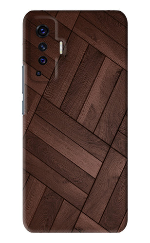 Wooden Texture Design Vivo X50 Back Skin Wrap