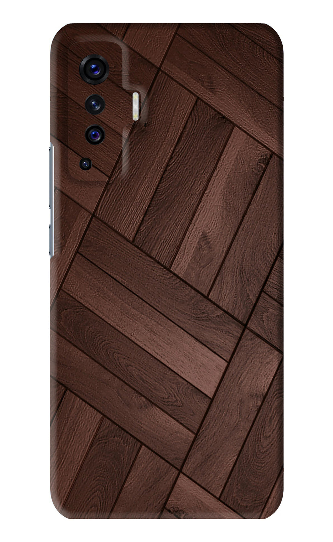 Wooden Texture Design Vivo X50 Back Skin Wrap