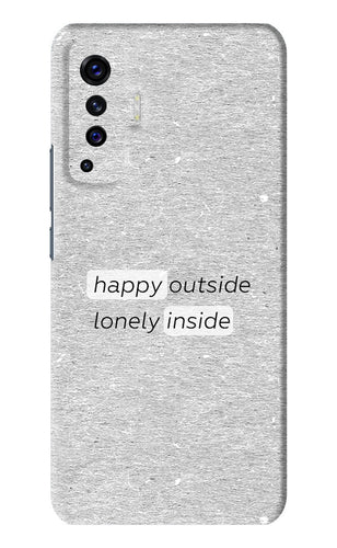 Happy Outside Lonely Inside Vivo X50 Back Skin Wrap