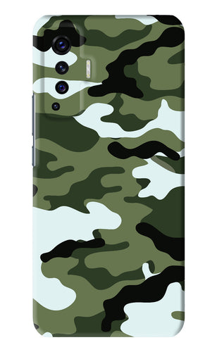 Camouflage 1 Vivo X50 Back Skin Wrap
