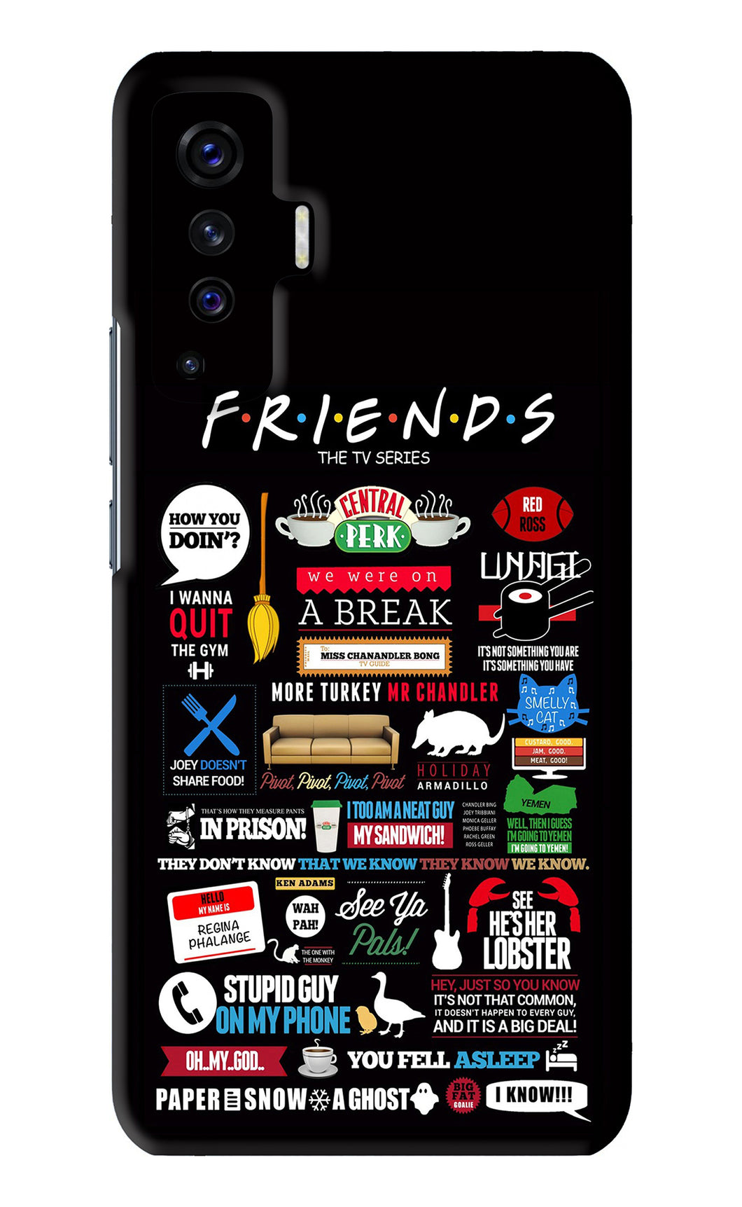 FRIENDS Vivo X50 Back Skin Wrap