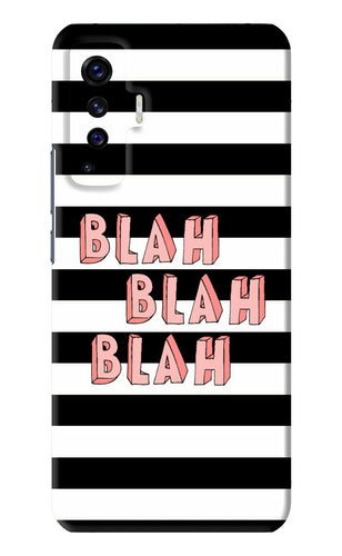 Blah Blah Blah Vivo X50 Back Skin Wrap