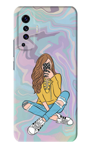 Selfie Girl Vivo X50 Back Skin Wrap