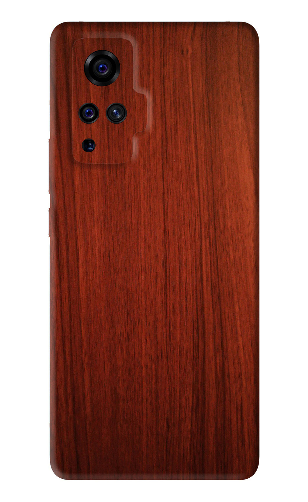 Wooden Plain Pattern Vivo X50 Pro Back Skin Wrap