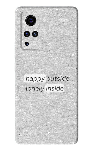 Happy Outside Lonely Inside Vivo X50 Pro Back Skin Wrap