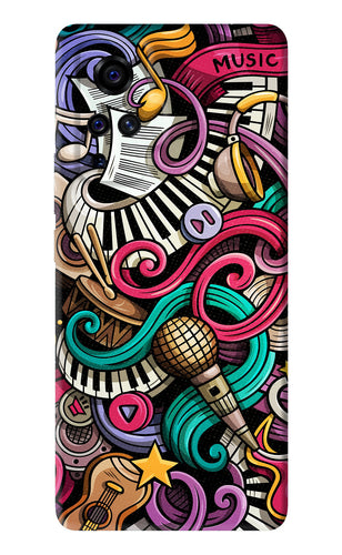 Music Abstract Vivo X50 Pro Back Skin Wrap