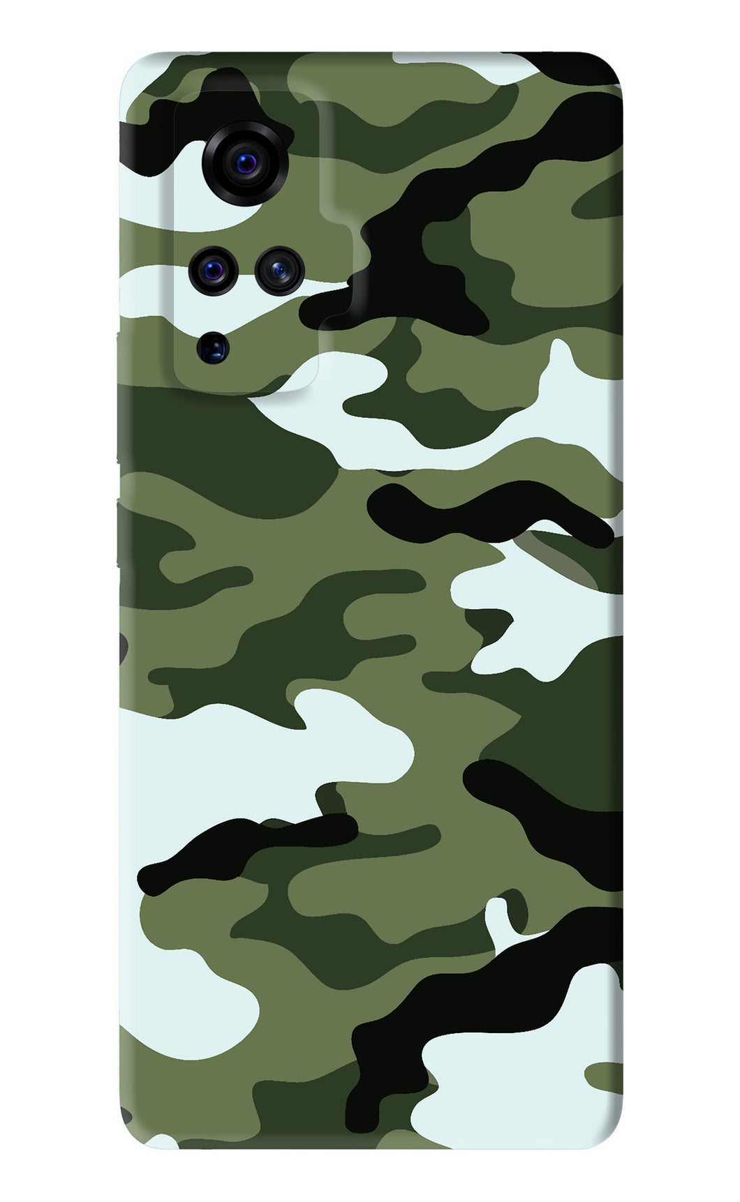 Camouflage 1 Vivo X50 Pro Back Skin Wrap
