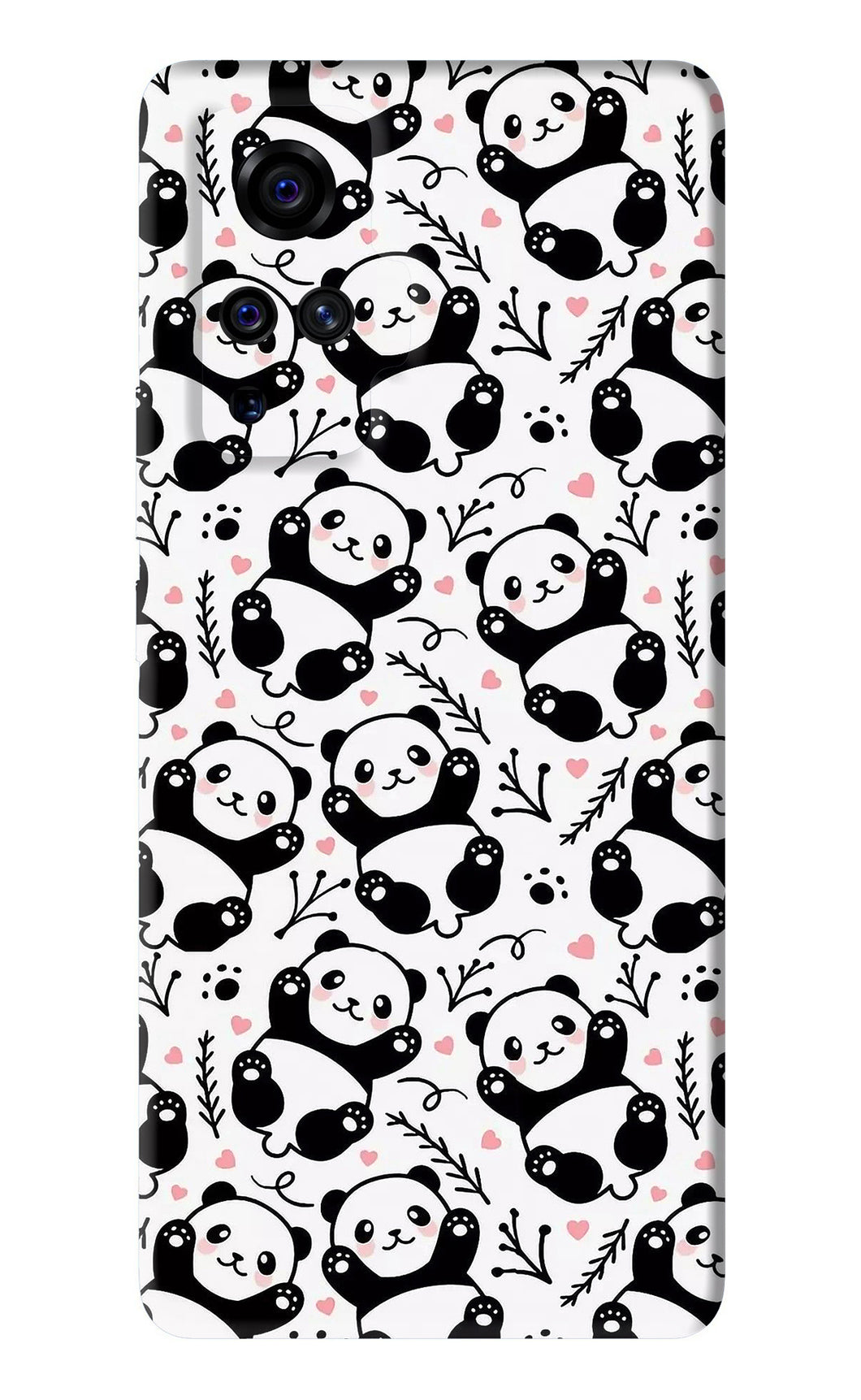 Cute Panda Vivo X50 Pro Back Skin Wrap
