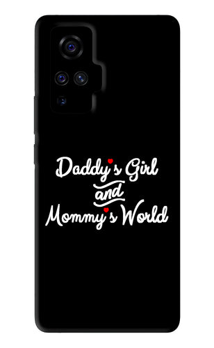 Daddy's Girl and Mommy's World Vivo X50 Pro Back Skin Wrap
