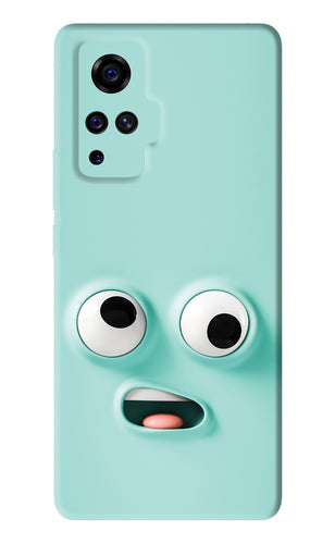 Silly Face Cartoon Vivo X50 Pro Back Skin Wrap