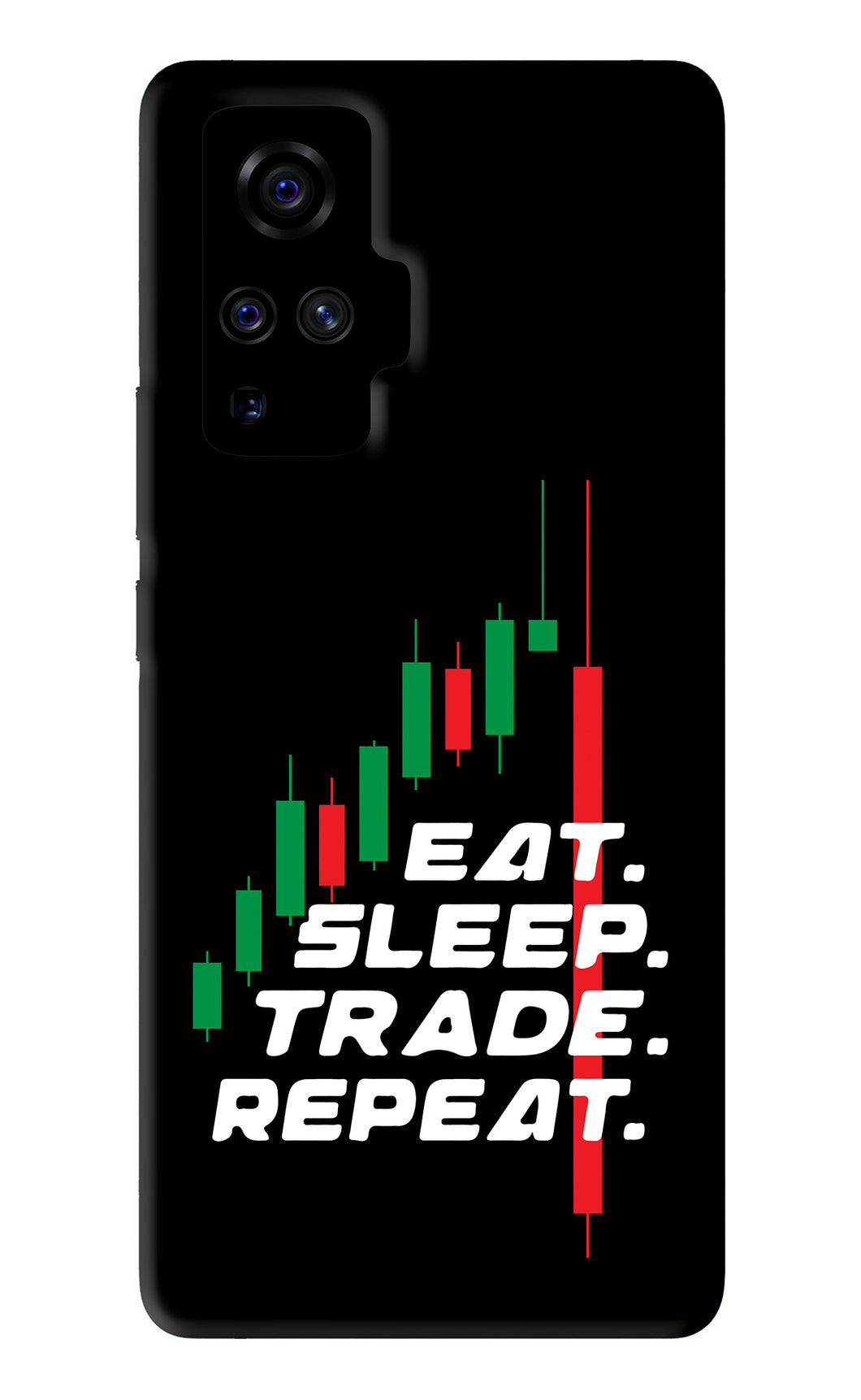 Eat Sleep Trade Repeat Vivo X50 Pro Back Skin Wrap