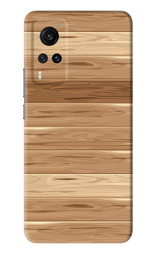 Wooden Vector Vivo X60 Back Skin Wrap