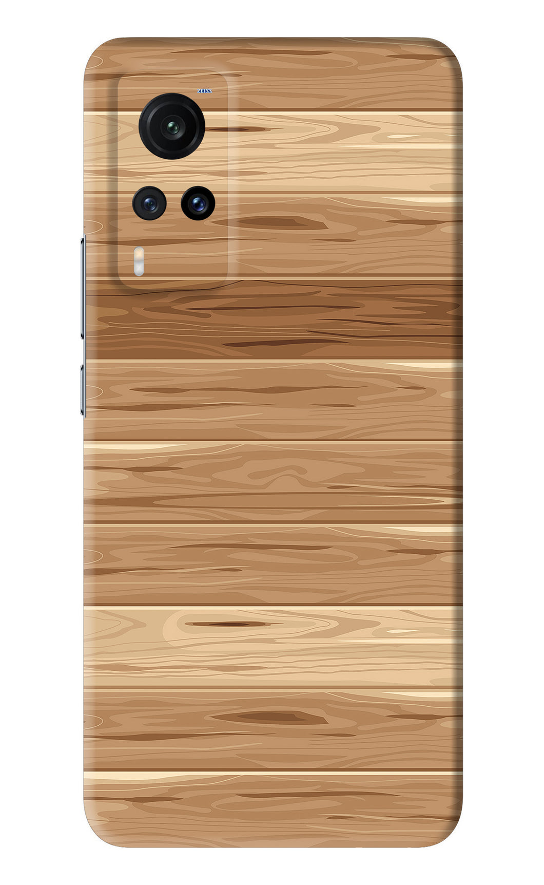 Wooden Vector Vivo X60 Back Skin Wrap