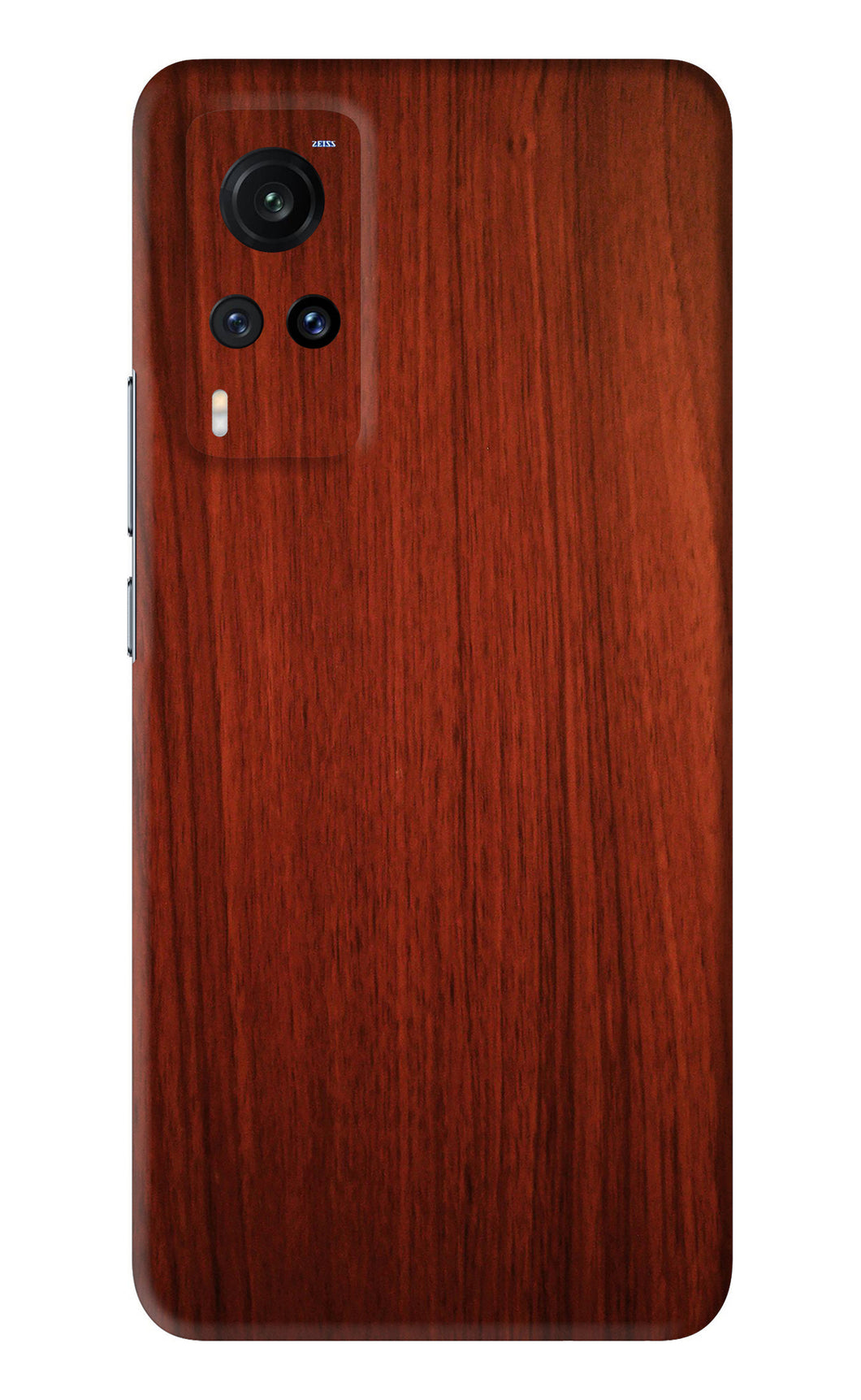 Wooden Plain Pattern Vivo X60 Back Skin Wrap