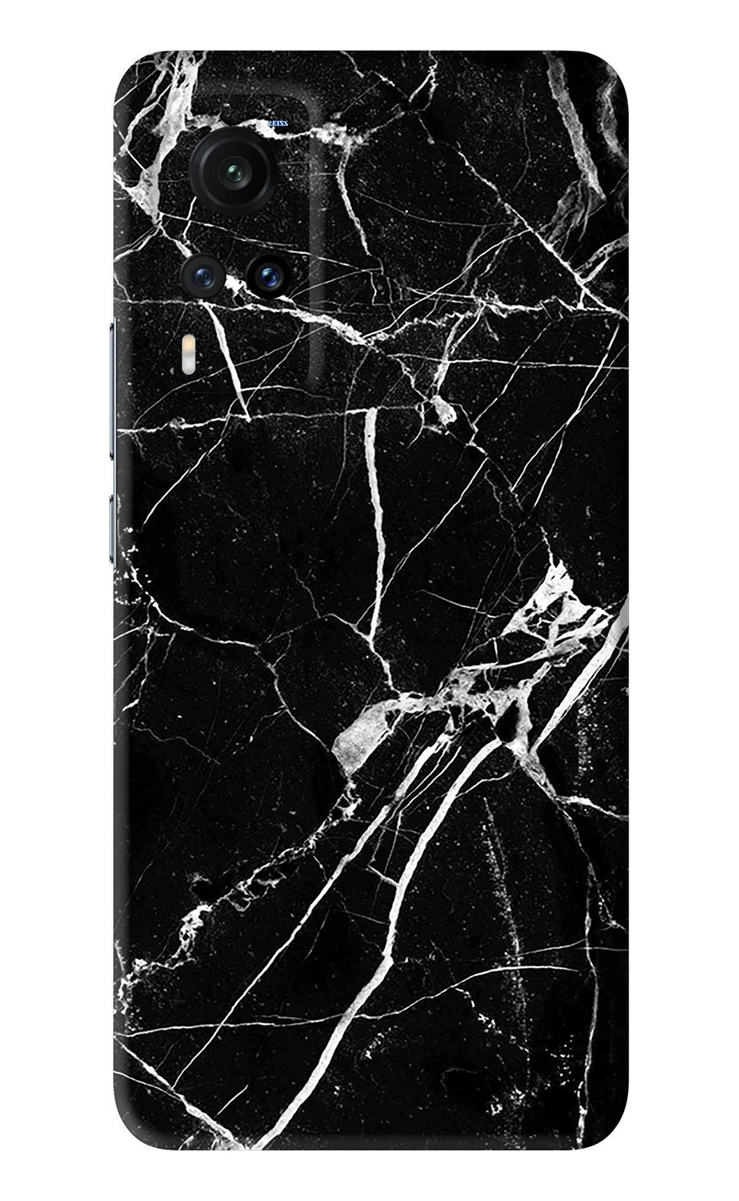 Black Marble Texture 2 Vivo X60 Back Skin Wrap