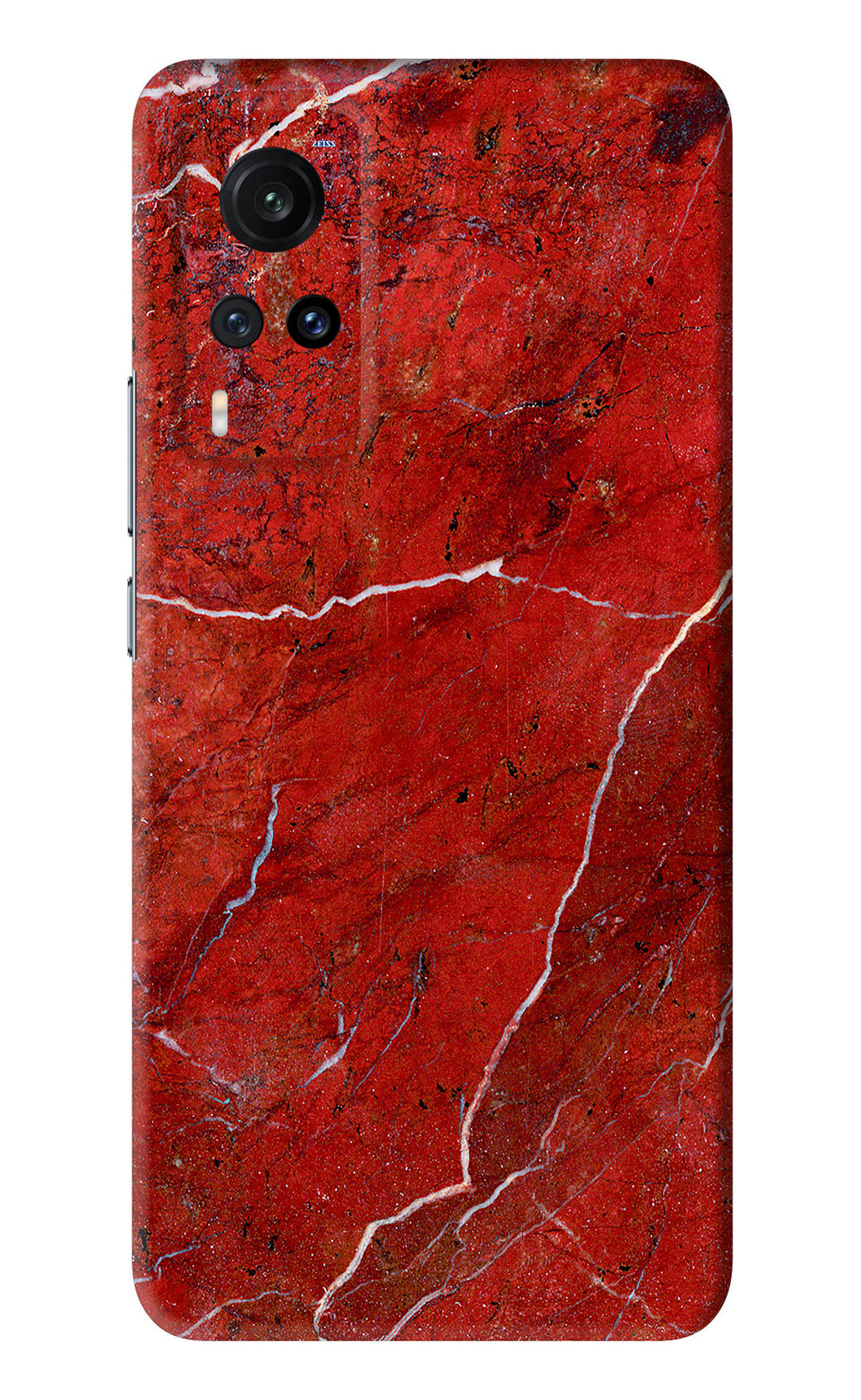 Red Marble Design Vivo X60 Back Skin Wrap