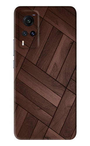 Wooden Texture Design Vivo X60 Back Skin Wrap