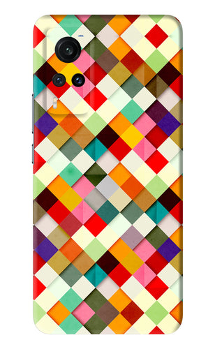 Geometric Abstract Colorful Vivo X60 Back Skin Wrap