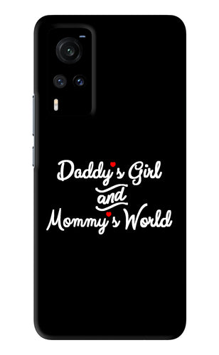 Daddy's Girl and Mommy's World Vivo X60 Back Skin Wrap