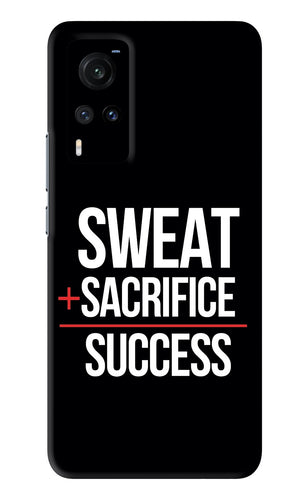 Sweat Sacrifice Success Vivo X60 Back Skin Wrap