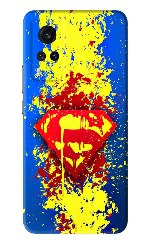 Superman logo Vivo X60 Back Skin Wrap