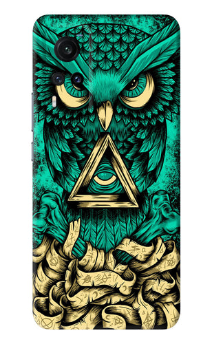 Green Owl Vivo X60 Back Skin Wrap