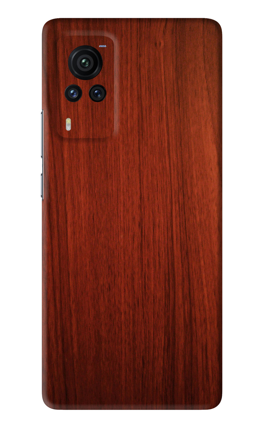 Wooden Plain Pattern Vivo X60 Pro Back Skin Wrap