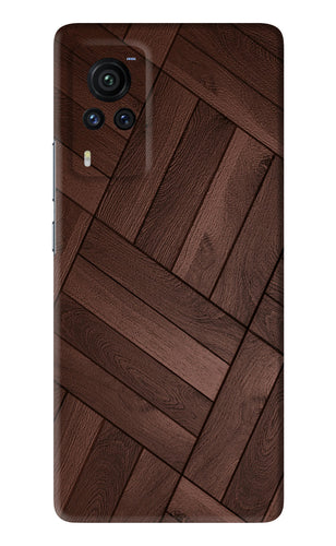 Wooden Texture Design Vivo X60 Pro Back Skin Wrap