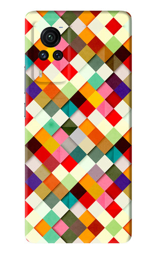 Geometric Abstract Colorful Vivo X60 Pro Back Skin Wrap