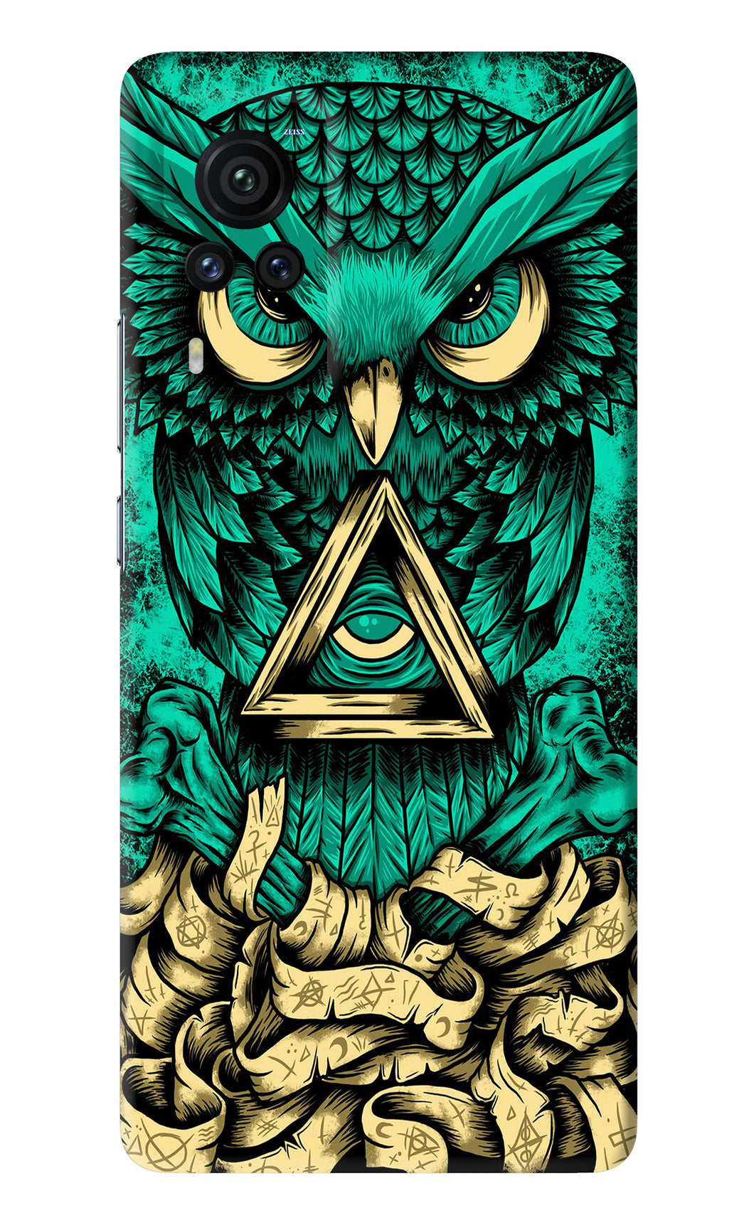 Green Owl Vivo X60 Pro Back Skin Wrap
