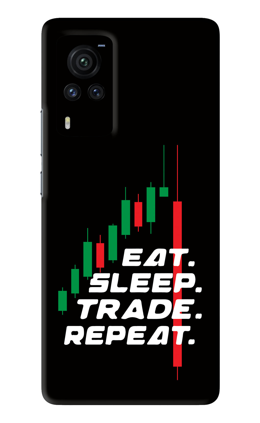 Eat Sleep Trade Repeat Vivo X60 Pro Back Skin Wrap