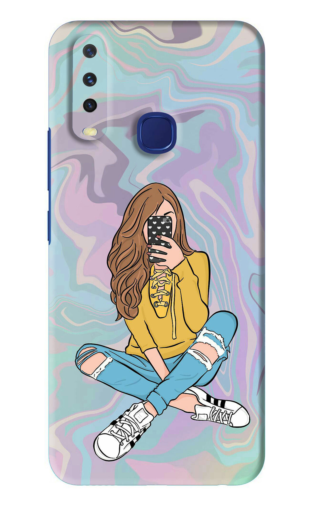 Selfie Girl Vivo Y11 Back Skin Wrap