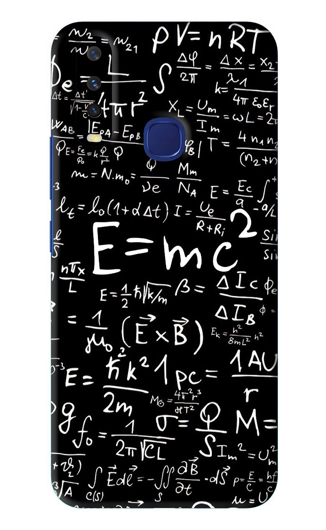 Physics Albert Einstein Formula Vivo Y12 Back Skin Wrap