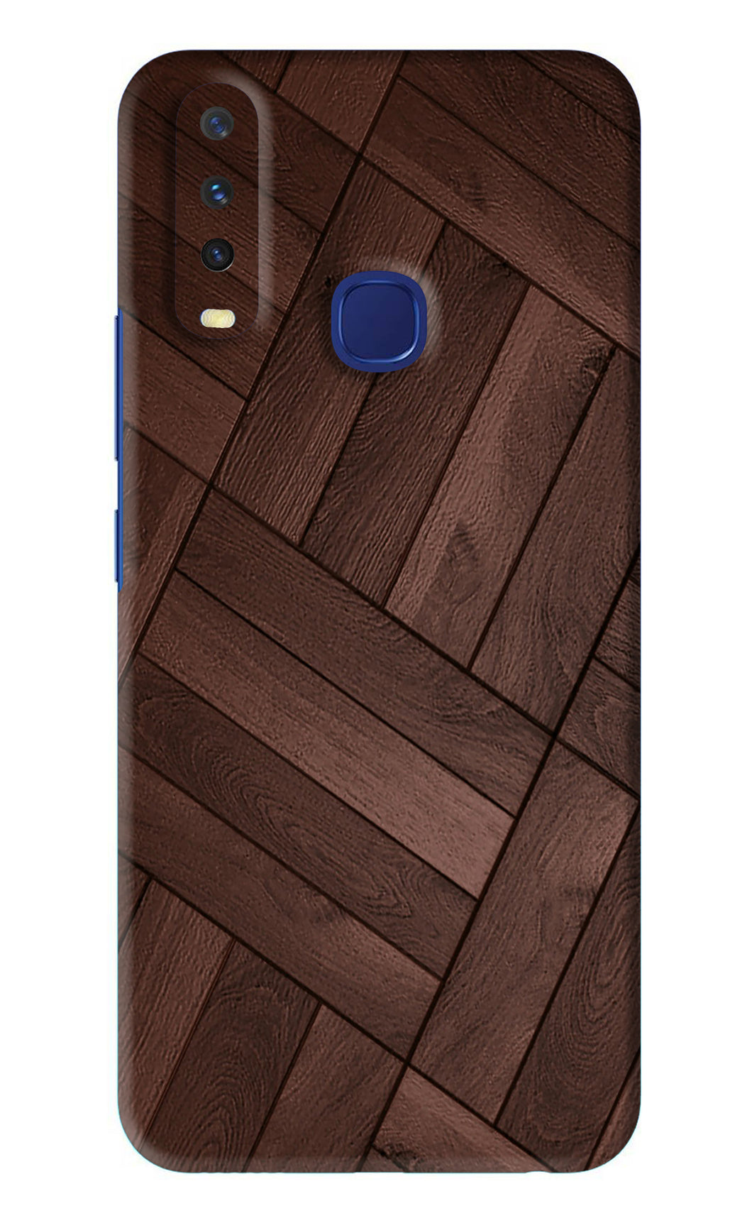 Wooden Texture Design Vivo Y12 Back Skin Wrap