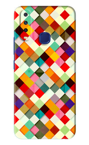 Geometric Abstract Colorful Vivo Y12 Back Skin Wrap