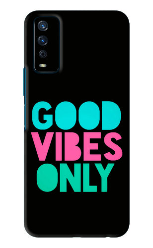 Quote Good Vibes Only Vivo Y12S Back Skin Wrap